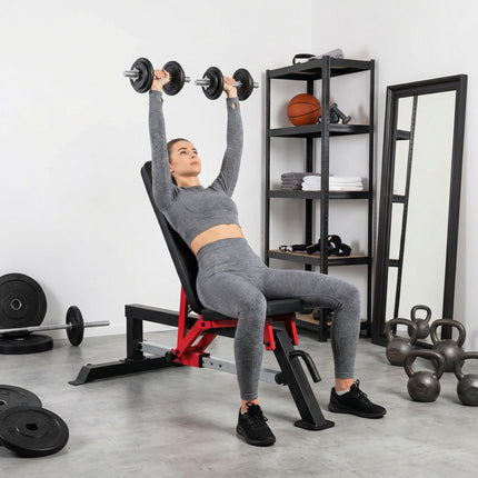 Verstellbare Hantelbank, 6 Positionen, 250 kg Tragkraft