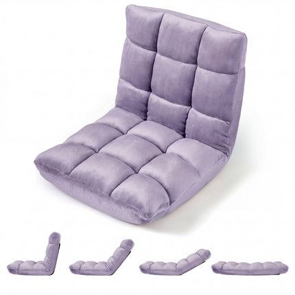 Adjustable Floor Chair, 14-Position Folding Recliner