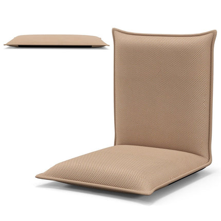 Verstellbarer Bodenstuhl mit 6-facher Neigungsverstellung, Beige