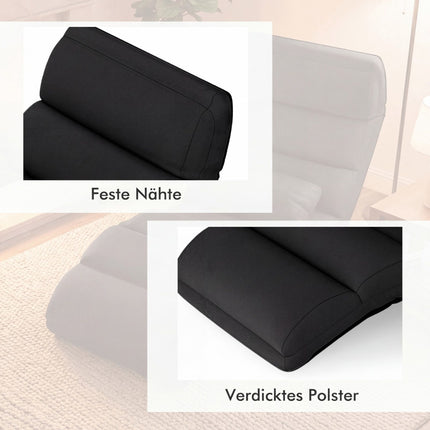Adjustable Floor Chair with Recline & Sleep Function, Black