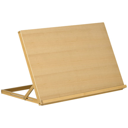 Verstellbare Staffelei aus Buchenholz, zusammenklappbar, 75,8x51 cm