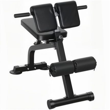 Adjustable Folding Weight Bench, Steel Frame, Black