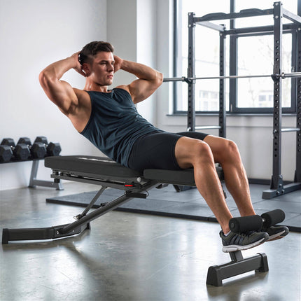 Adjustable Folding Weight Bench with Leg Extension, 300 kg Capacity