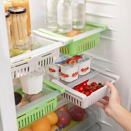 Verstellbarer Kühlschrank-Organizer Friwer InnovaGoods 2 Einheiten