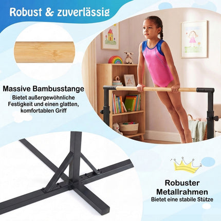 Verstellbarer Reck für Kinder, 85–145 cm, 65 kg Tragkraft