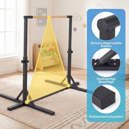 Verstellbarer Reck für Kinder, 85–145 cm, 65 kg Tragkraft