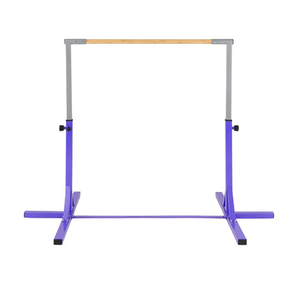 Adjustable Gymnastics Bar for Kids, 85-145 cm, Purple