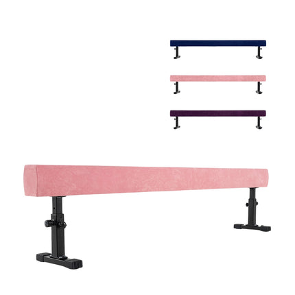 Adjustable Gymnastics Beam, 226 cm, Pink, 3 Heights