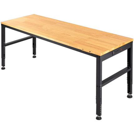 Adjustable Height Workbench 48 x 20 In, Power Outlet