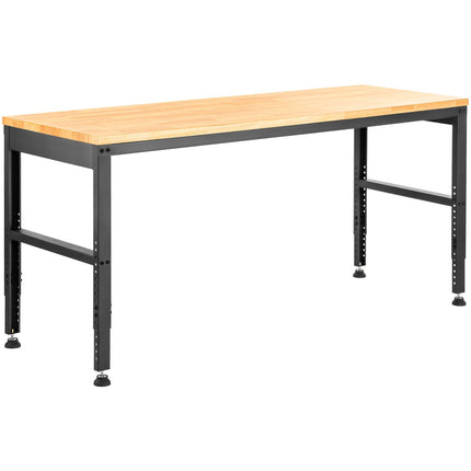 Adjustable Height Workbench 48 x 20 In, Power Outlet