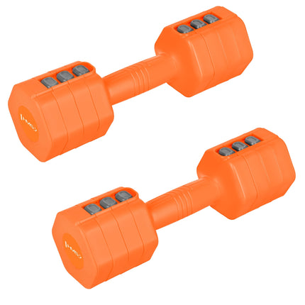 Verstellbare Hex-Hanteln – 2 x 2,5 kg, schneller Gewichtswechsel