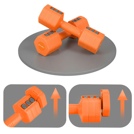 Verstellbare Hex-Hanteln – 2 x 2,5 kg, schneller Gewichtswechsel