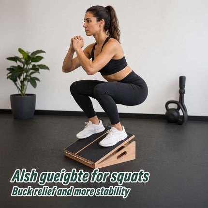 Adjustable Incline Board for Calf Stretching, 5 Angles, 150 kg Max Load