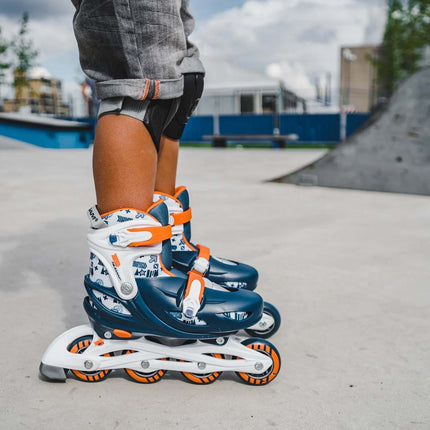 Adjustable Inline Skates, EU 33-36, PU Wheels, ABEC 5 Bearings