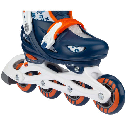Adjustable Inline Skates, EU 33-36, PU Wheels, ABEC 5 Bearings