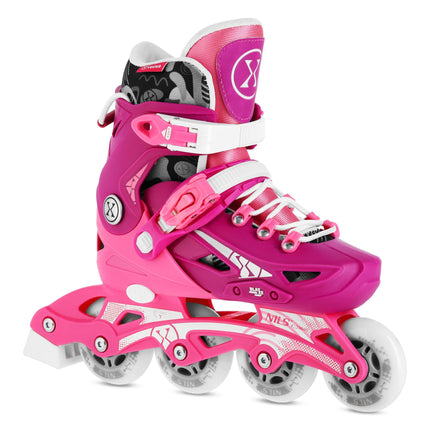 Verstellbare Inlineskates, Pink, Größe M 35-38