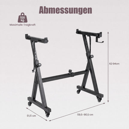 Adjustable Keyboard Stand for 49-88 Key Electric Pianos