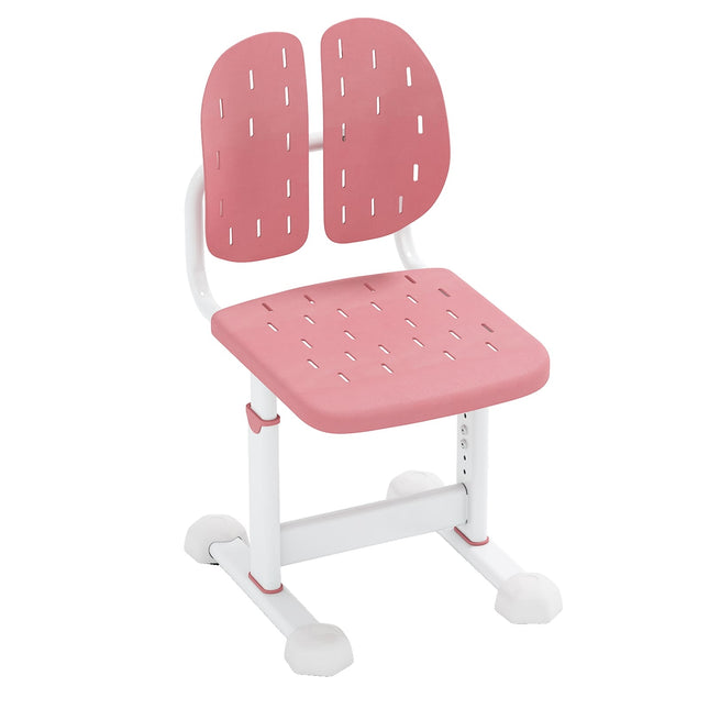 Verstellbarer Kinder-Schreibtischstuhl mit doppelter Rückenlehne, Pink