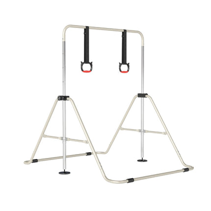 Verstellbares Kinder-Gymnastikreck mit Metallrahmen, Beige