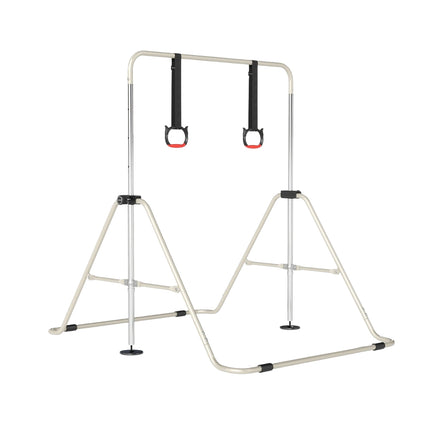 Verstellbares Kinder-Gymnastikreck mit Metallrahmen, Beige