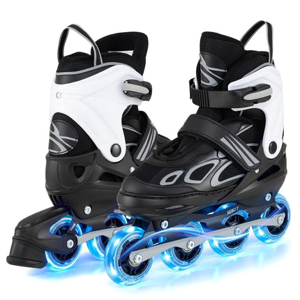 Adjustable Kids Inline Skates with Light-Up Wheels, EU 37-41