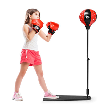 Verstellbares Boxball-Set für Kinder mit Handschuhen, 85-130cm