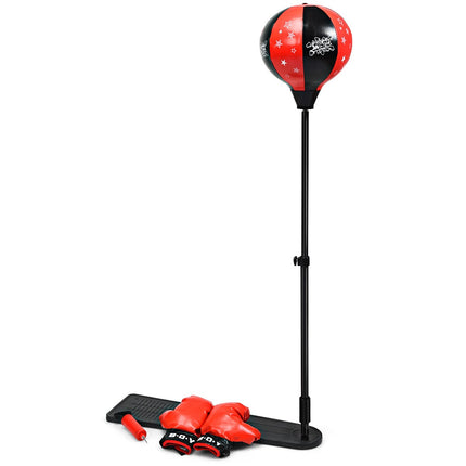 Verstellbares Boxball-Set für Kinder mit Handschuhen, 85-130cm