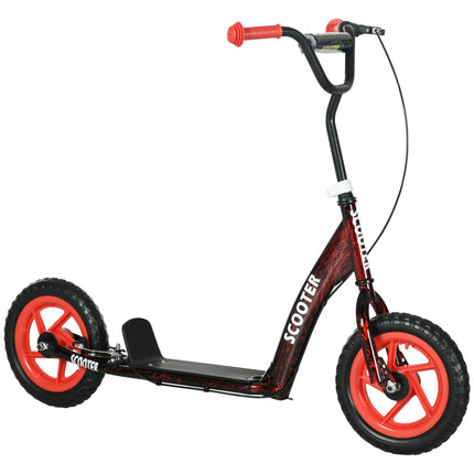 Adjustable Kids Scooter, 2 Wheels, Brake, 50kg Capacity, Red