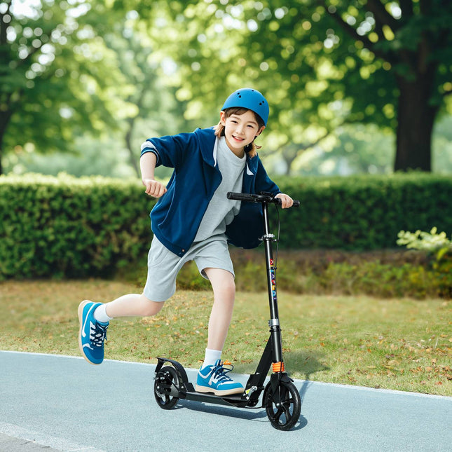 Verstellbarer Kinderroller mit Bremsen, faltbar, für Alter 6-12