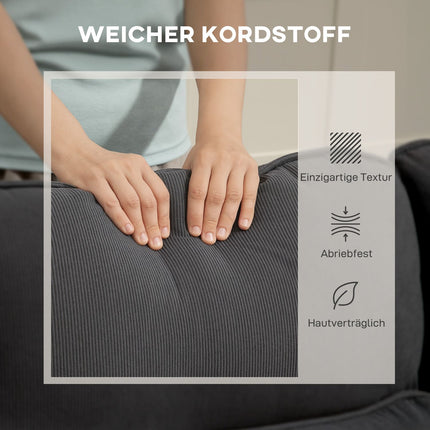 Adjustable L-Shaped Sofa Bed with Storage, Dark Gray