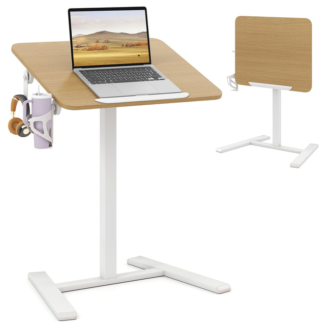 Verstellbarer Laptoptisch mit 90° Neigung & versteckten Rollen