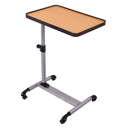 Verstellbarer Laptoptisch mit Rollen, kippbare Tischplatte 52x34 cm