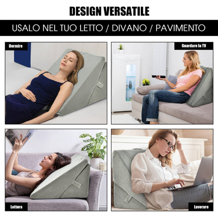 Verstellbares Memory Foam Keilkissen, 7-fache Unterstützung