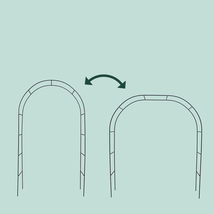 Adjustable Metal Garden Arch for Climbing Plants
