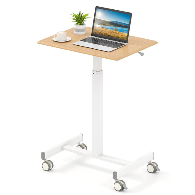 Verstellbarer mobiler Stehschreibtisch mit Gasfeder, 65x48 cm