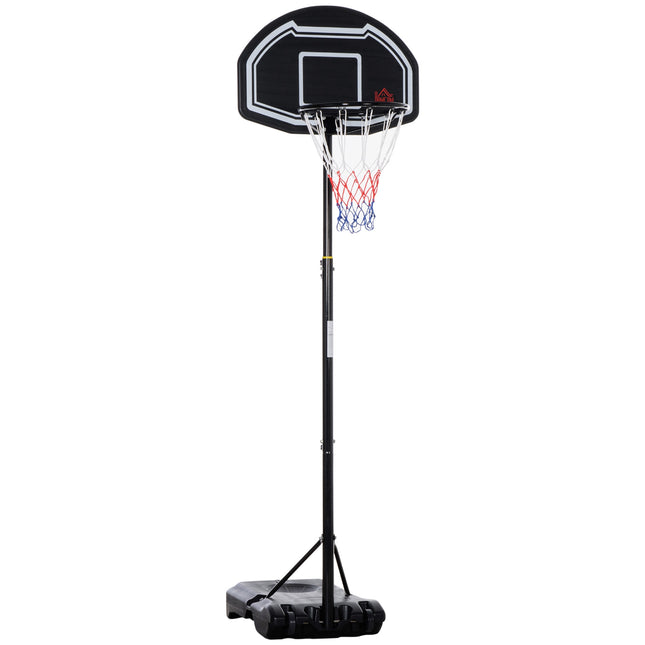 Verstelbare basketbalring voor buiten met wielen, 160-210 cm