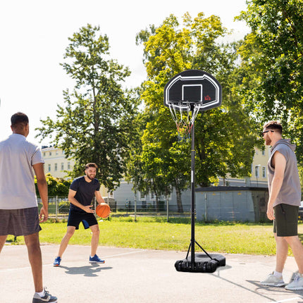 Nastavitelný venkovní basketbalový koš s kolečky, 160-210 cm