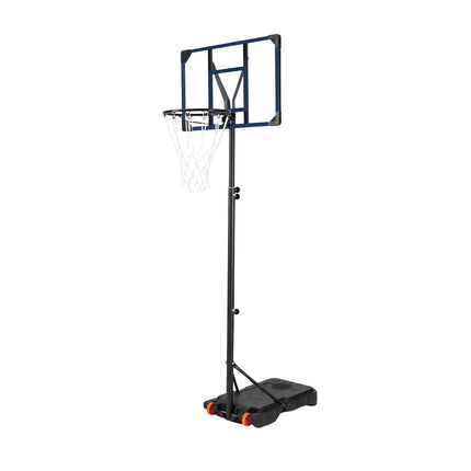 Verstellbarer Outdoor-Basketballkorb mit Rollen, 82 cm Backboard