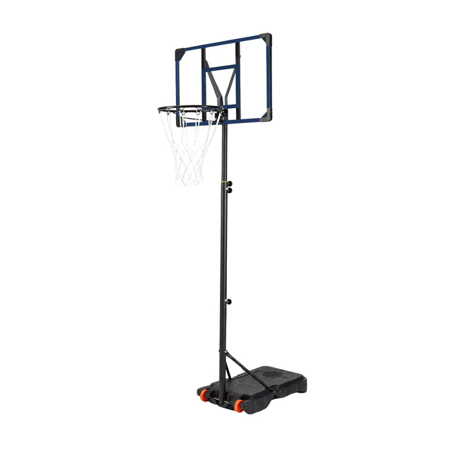 Verstellbarer Outdoor-Basketballkorb mit Rollen, 82 cm Backboard