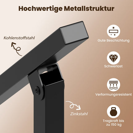Nastavitelné venkovní schodišťové zábradlí, 104 cm, kov