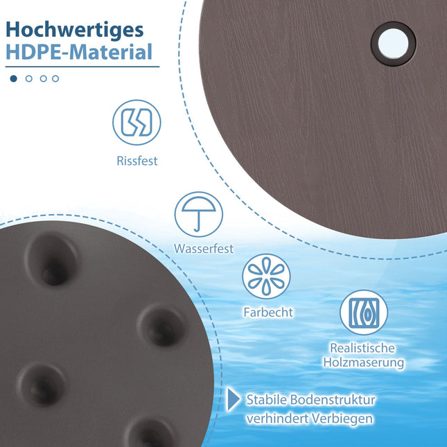 Verstellbarer Outdoor-Sonnenschirmtisch mit 38-48 mm Loch
