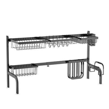 Adjustable Over-Sink Dish Drying Rack, 2-Tier, 53-99 cm
