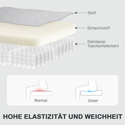 Verstellbarer Relaxsessel mit Fußstütze, hellgrauer Stoff