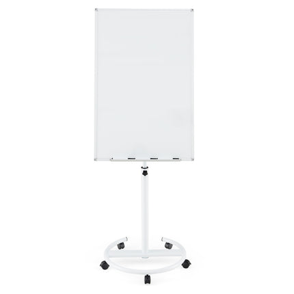 Adjustable Rolling Whiteboard with Magnets & Markers