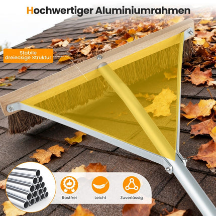 Verstellbares Dachreinigungswerkzeug mit 5 Aluminium-Verlängerungsstangen