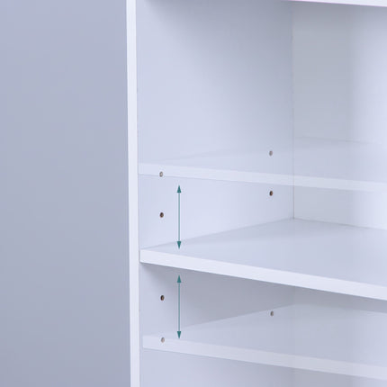 Bücherregal mit verstellbaren Einlegeböden – freistehendes Regal
