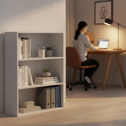 Bücherregal mit verstellbaren Einlegeböden – freistehendes Regal