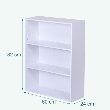 Bücherregal mit verstellbaren Einlegeböden – freistehendes Regal