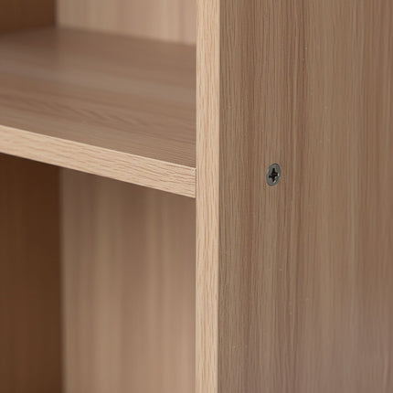 Bücherregal mit verstellbaren Einlegeböden – Freistehendes Aufbewahrungsregal