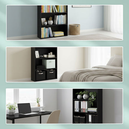 Adjustable Shelf Bookcase – Freestanding Storage Unit